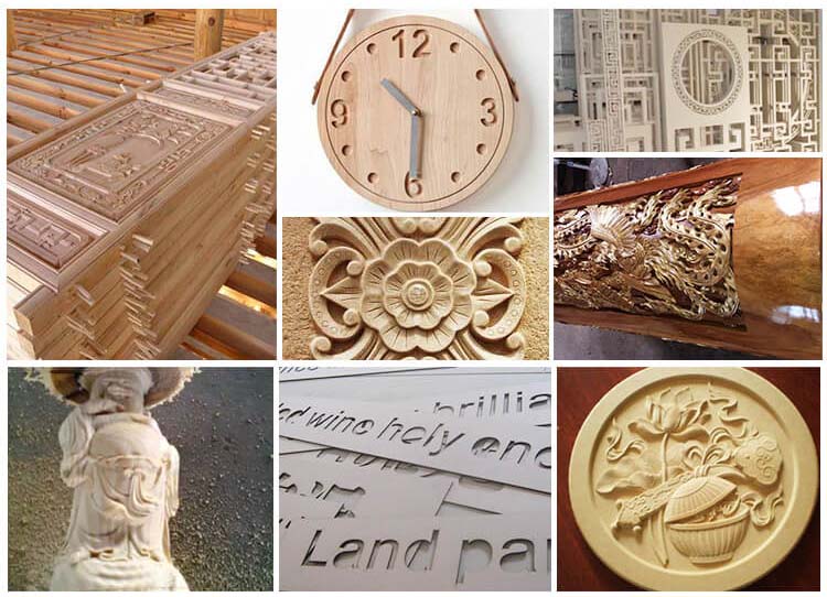 M&aacute;quina de gravura de roteador CNC de madeira de quatro processos