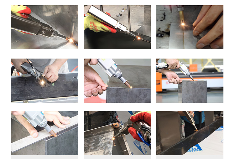 M&atilde;o soldadora a laser mantida