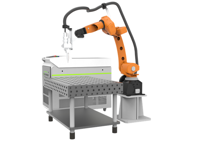 Sistema de máquina de soldagem a laser robô