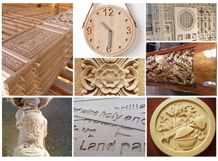 M&aacute;quina de escultura em madeira com eixo girat&oacute;rio