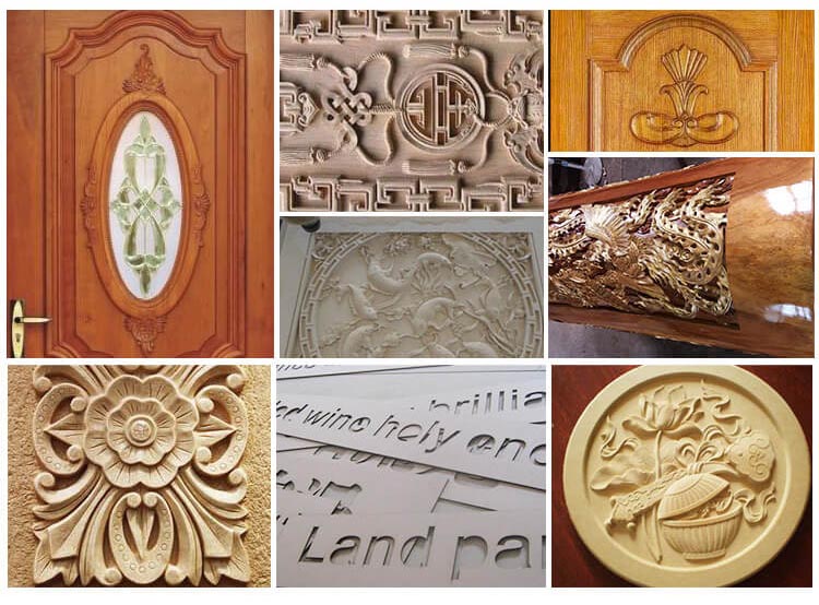 Eixo duplo Rota CNC de escultura de madeira