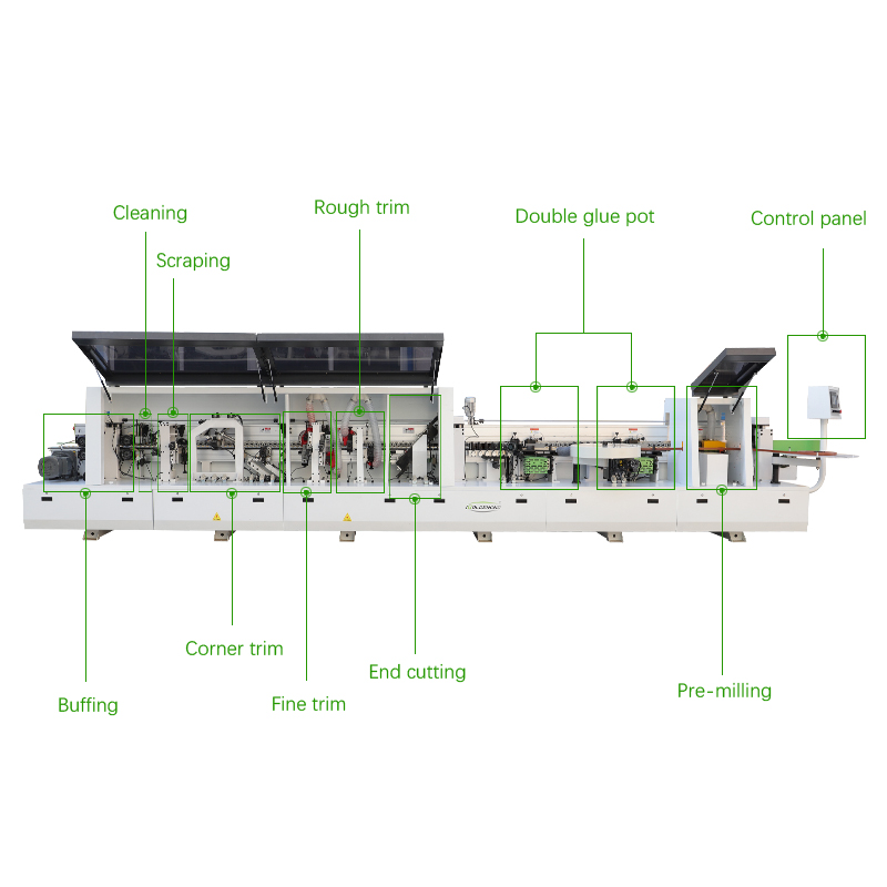  Máquina de borda de madeira PVC MDF 