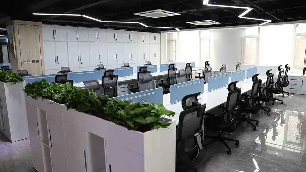 &Aacute;rea de escrit&oacute;rio da equipe de igoldencnc