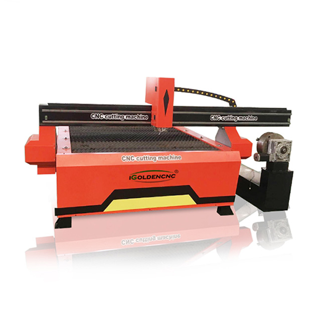 Cortador / máquina de corte de plasma com eixo rotativo