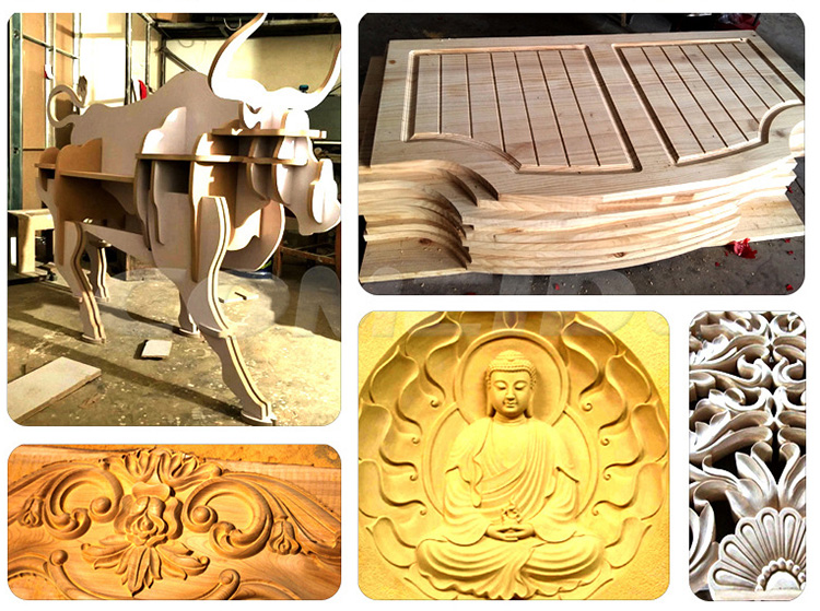 1730 5 Eixo ATC CNC Amostras de processamento de roteador