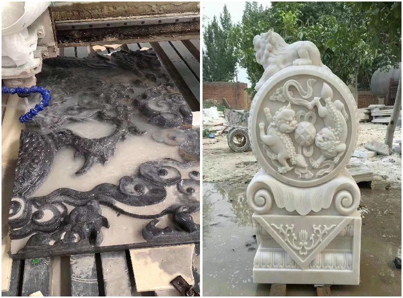 m&aacute;quina de escultura em granito