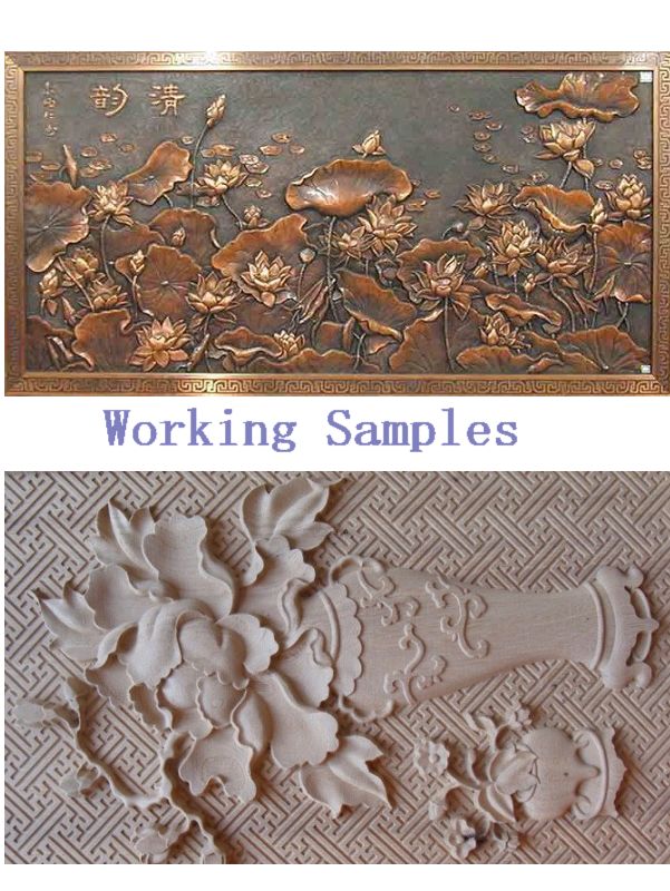 M&aacute;quina de escultura em madeira CAD