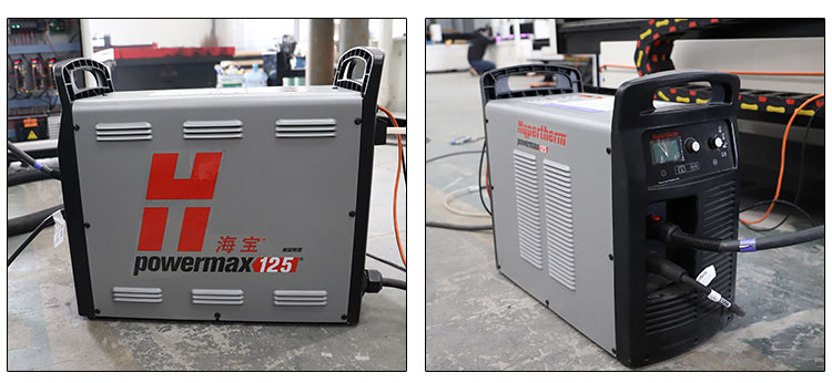 M&aacute;quina de corte de plasma com fonte de alimenta&ccedil;&atilde;o hipertherm