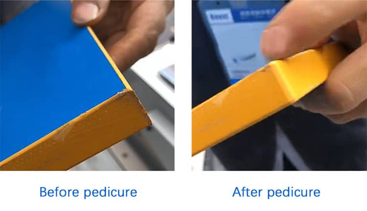 M&aacute;quina de aparagem de canto de perfil (2)