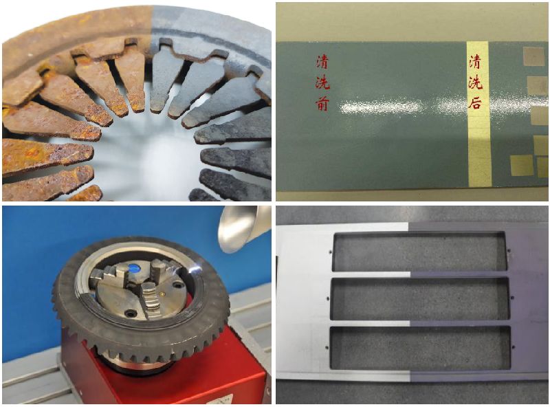 M&aacute;quina de limpeza a laser port&aacute;til para remo&ccedil;&atilde;o de ferrugem 